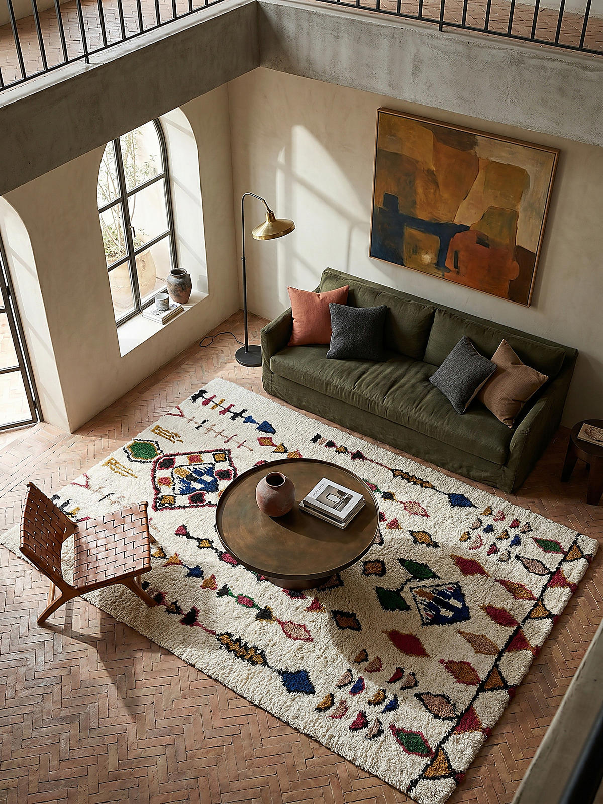 TEPPICH Berber-Stil handgetuftet aus reiner Wolle, Shaggy Multicolor Rechteckig 200x290 - Multicolor, Textil (200/290cm) - KADIMA DESIGN
