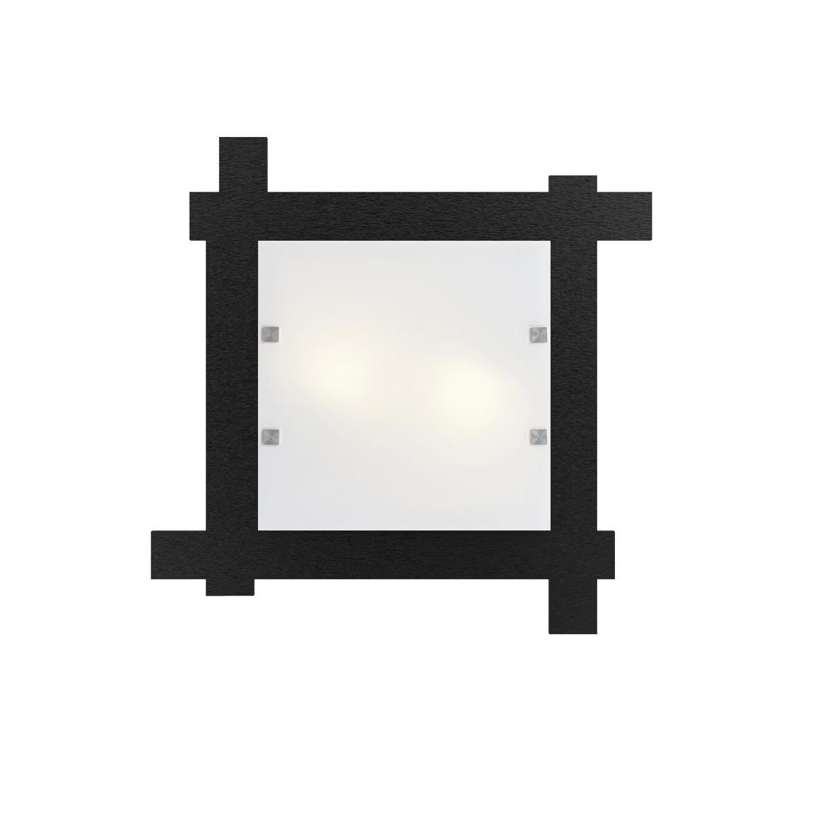 DECKENLEUCHTE Leone 50x50 - Schwarz, Metall (6/50/50cm) - Lumicom