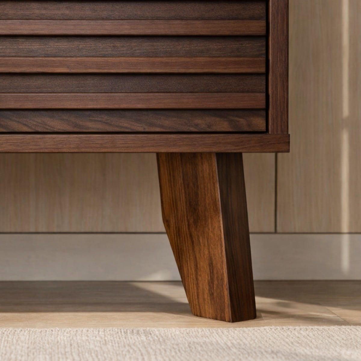 TV-MÖBEL mit Fronten in laminiertem Holz-Effekt fribourg 39/51,5/135 cm - Nussbaumfarben, Holzwerkstoff (135/51.5/47cm) - Calicosy