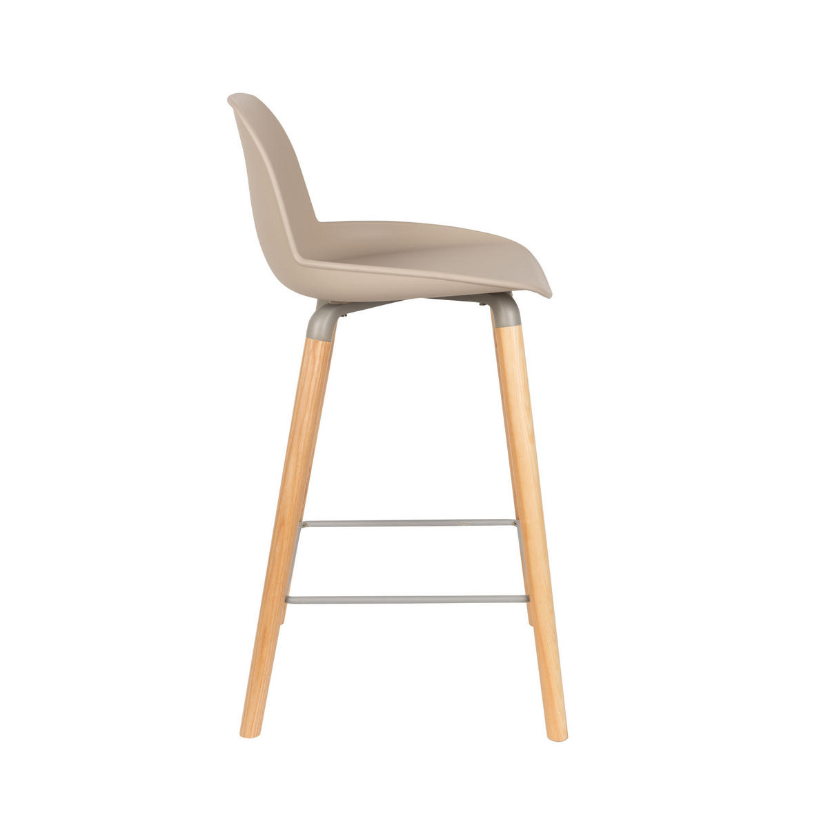 BARHOCKER Albert Kuip Rückenlehne 65 cm Taupe/ Beige - 2 er Set - Taupe, Kunststoff (45/89/47.5cm) - Zuiver