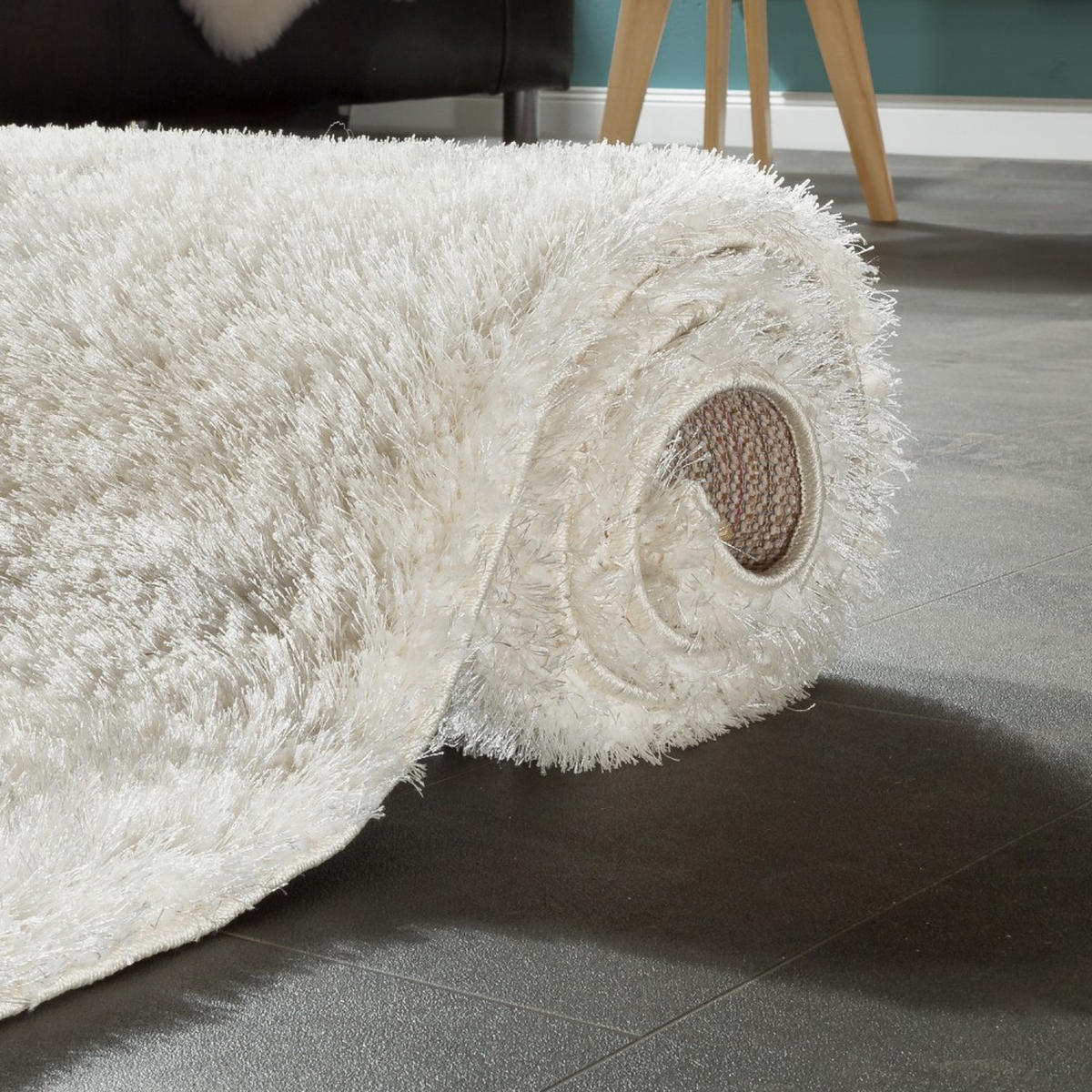 HOCHFLORTEPPICH 80/150 cm Touch 100 - Weiß, Textil (80/150cm) - Paco Home