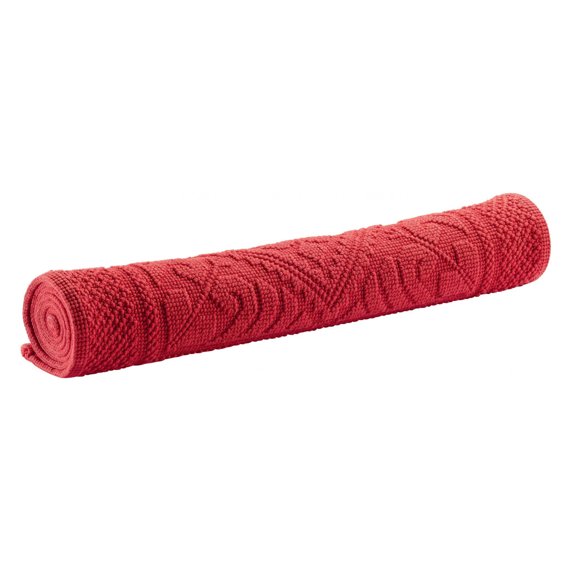 BADEMATTE Enzo ziegelrot 54 x 64 cm - Rot, Textil (54/64cm) - Vivaraise
