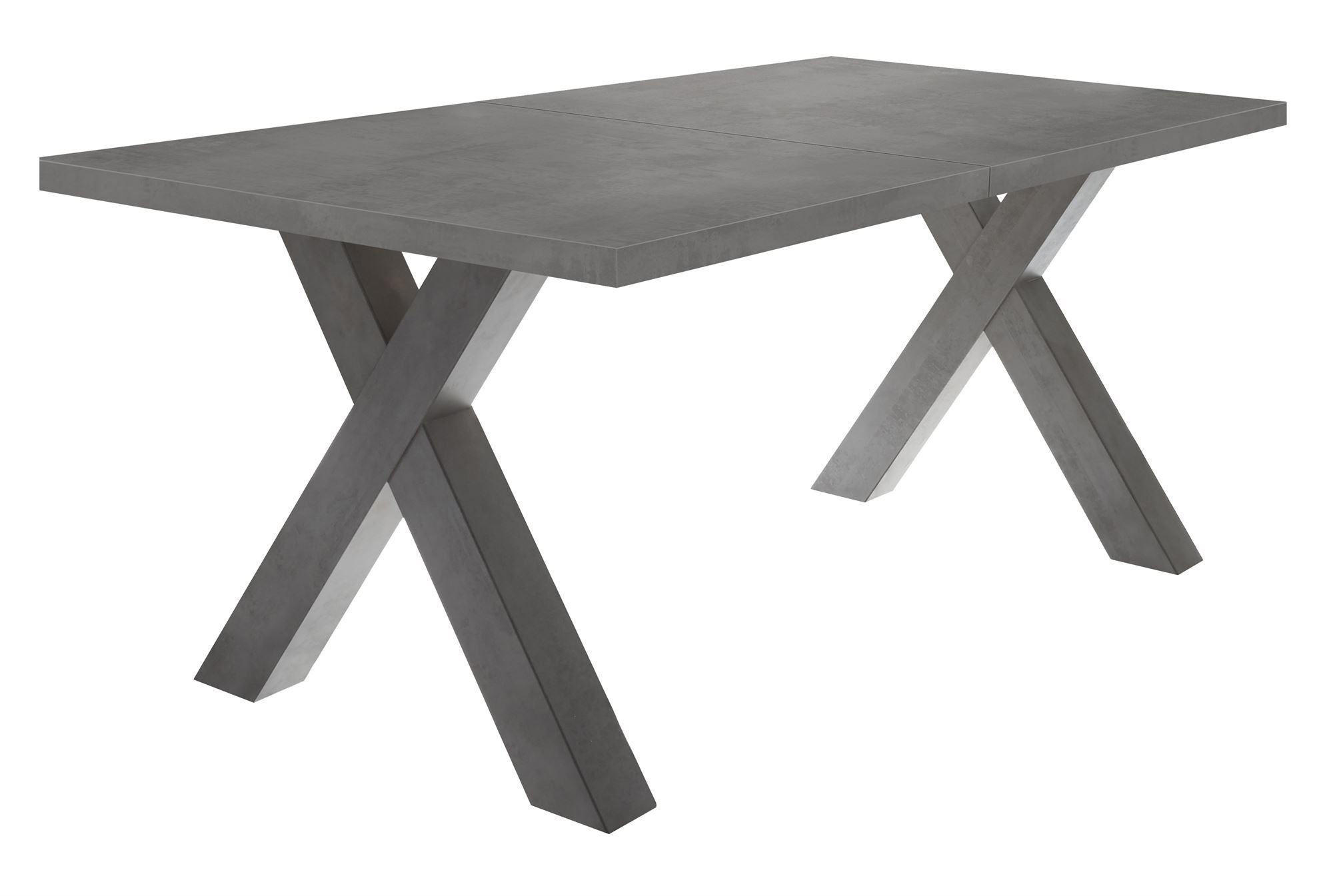 58aufmkessel Esstisch Grau 90x75x140 cm