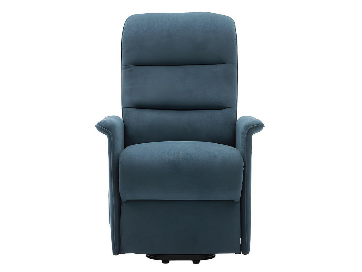 RELAXSESSEL Fernsehsessel elektrisch - Stoff - Blau - CAPUCINE - Blau, Textil (73/100/94cm) - Vente-Unique