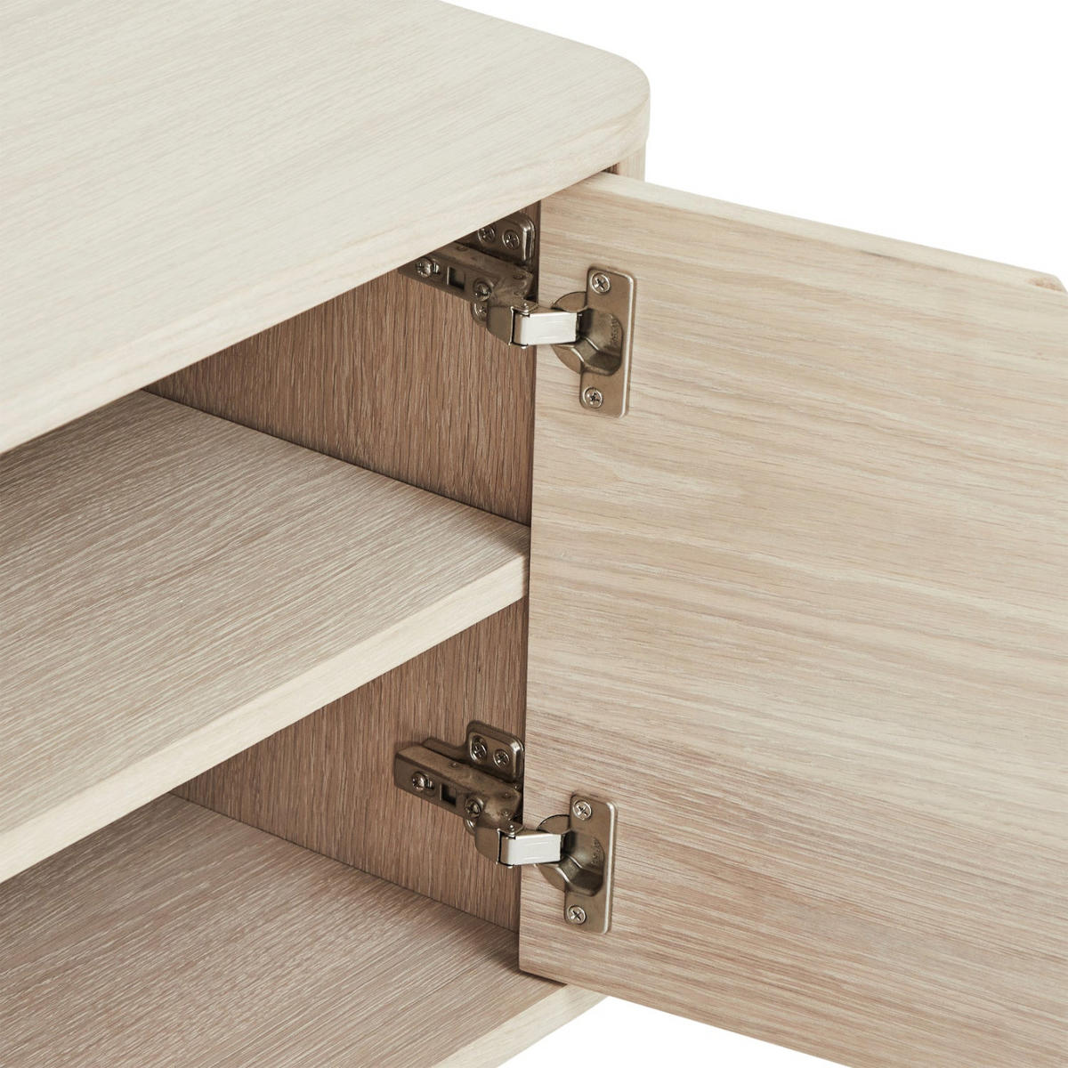 TV-ELEMENT Eiche massiv - Eichefarben, Holz (180/52/45cm) - Furnhouse