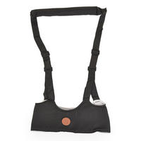 LAUFLERNHILFE Walky BW001 schwarz Laufleine, Laufhilfe, Sicherheitsgurt verstellbar - Schwarz, Textil (20/3/30cm) - Moni