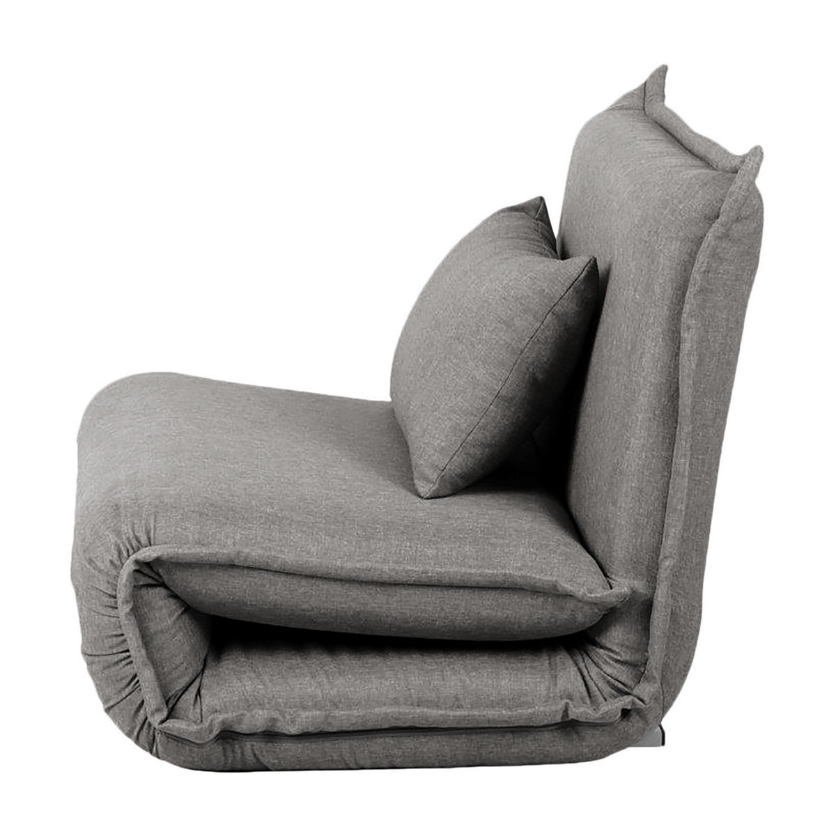 SCHLAFSESSEL - Grau, Textil/Metall (100/73/85cm) - home24