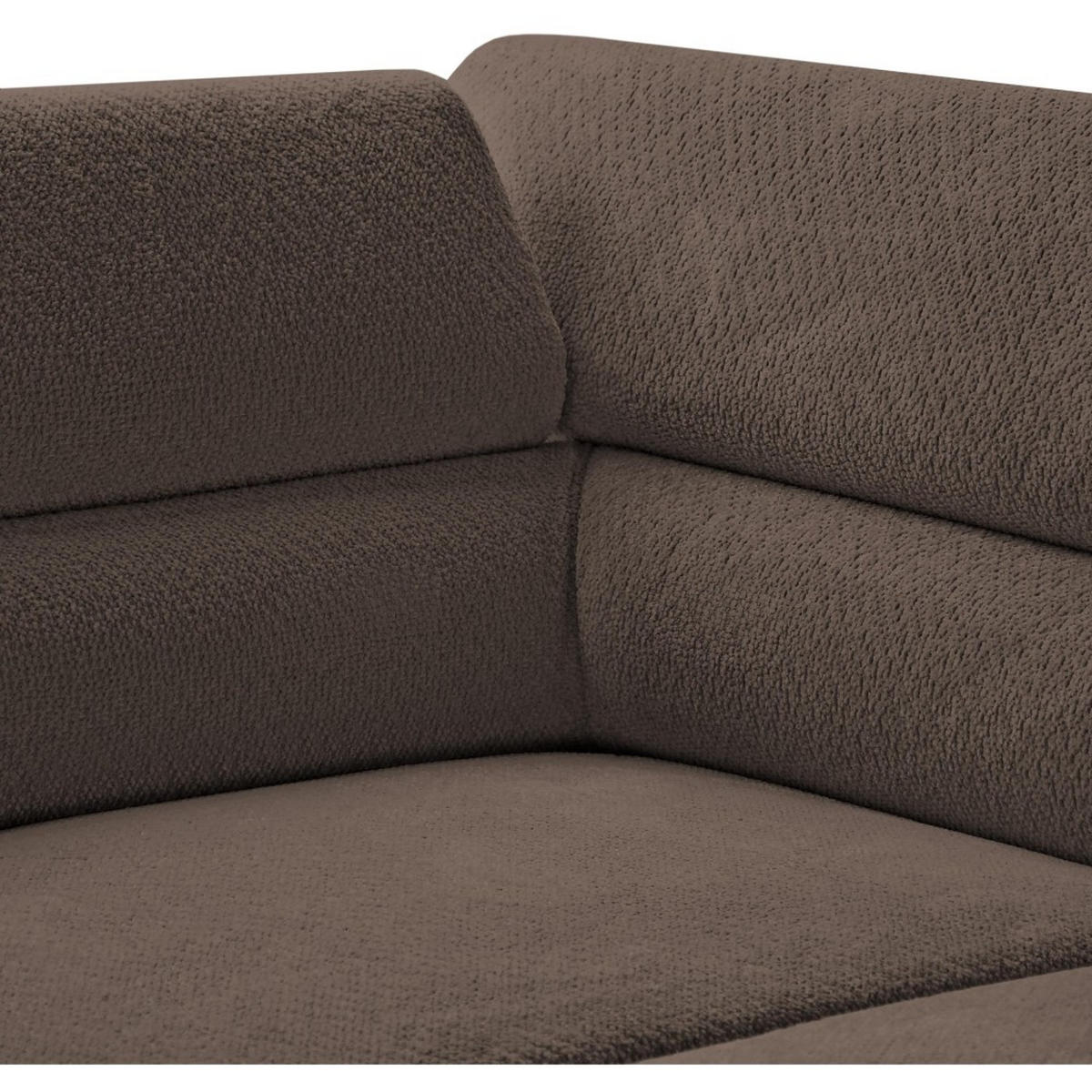 ECKSCHLAFSOFA Mellow mit Bettkasten, Dunkelbraun, links - Dunkelbraun/Schwarz, Textil (270/205cm) - Beautysofa