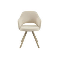 STUHL - 57 cm x 60 cm - Stoff - Cremefarben RASEMA - Creme, Textil (57/82.5/60cm) - Vente-Unique