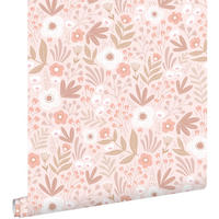 TAPETE Blumen 50 x 900 cm - Pink, Papier (50/900cm) - ESTAhome