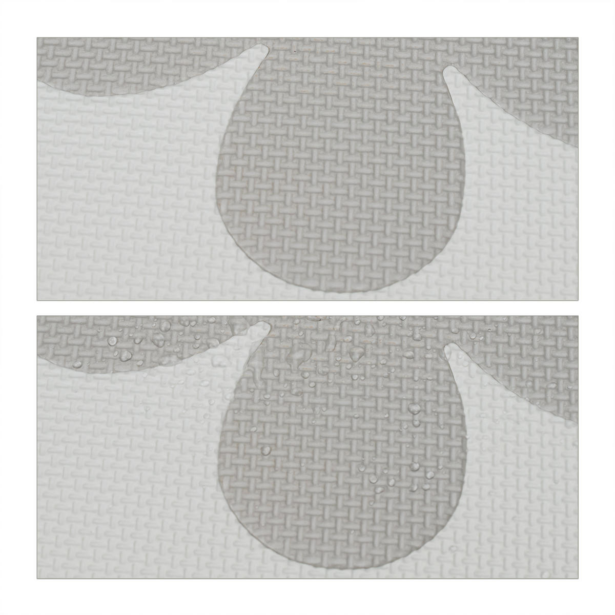 52-TLG.PUZZLEMATTE - Grau, Kunststoff (31.5/31.5cm) - Relaxdays