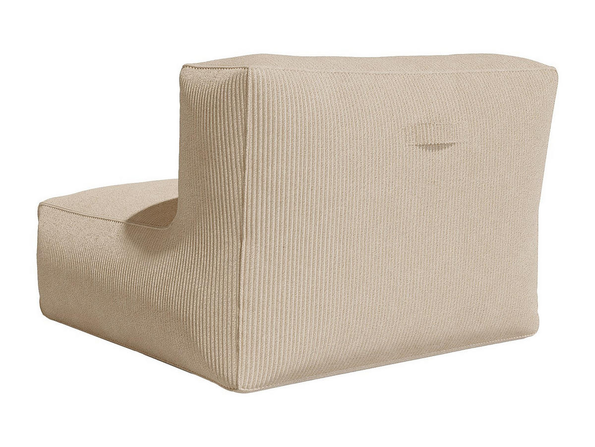 ECKSESSEL - Cord - Beige - NOUMARA - Beige, Textil (95/80/95cm) - Vente-Unique