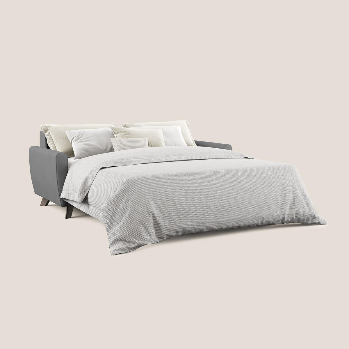 SCHLAFSOFA Callisto - Grau, Textil (168/97/96cm) - Divani.store
