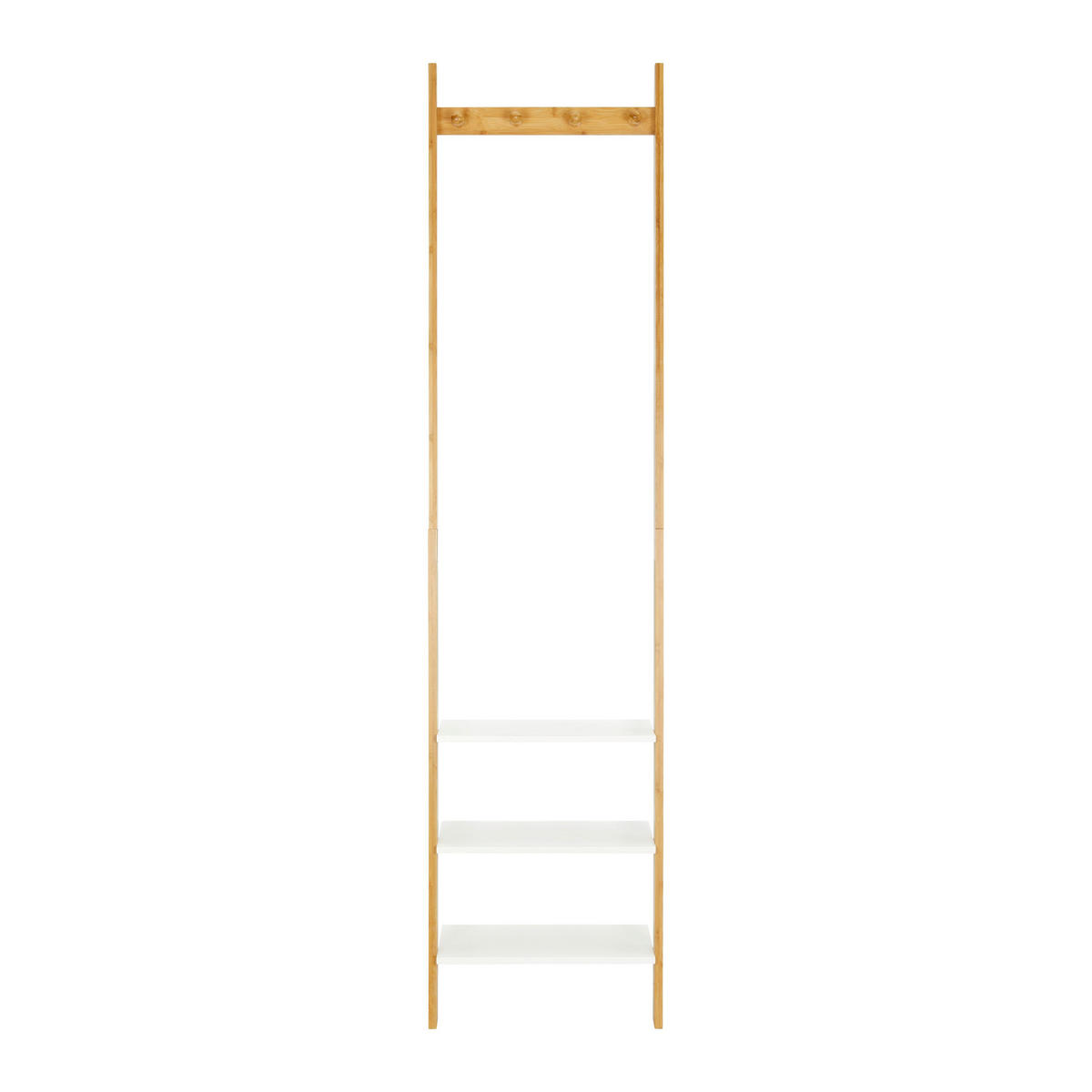 REGAL Mirella Weiß/Naturfarben MDF - Naturfarben, Naturmaterialien (43/175/25cm)