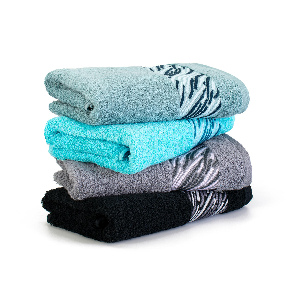 DUSCHTUCH SHADOW - Türkis, Textil (67/140cm) - Möve for Frottana