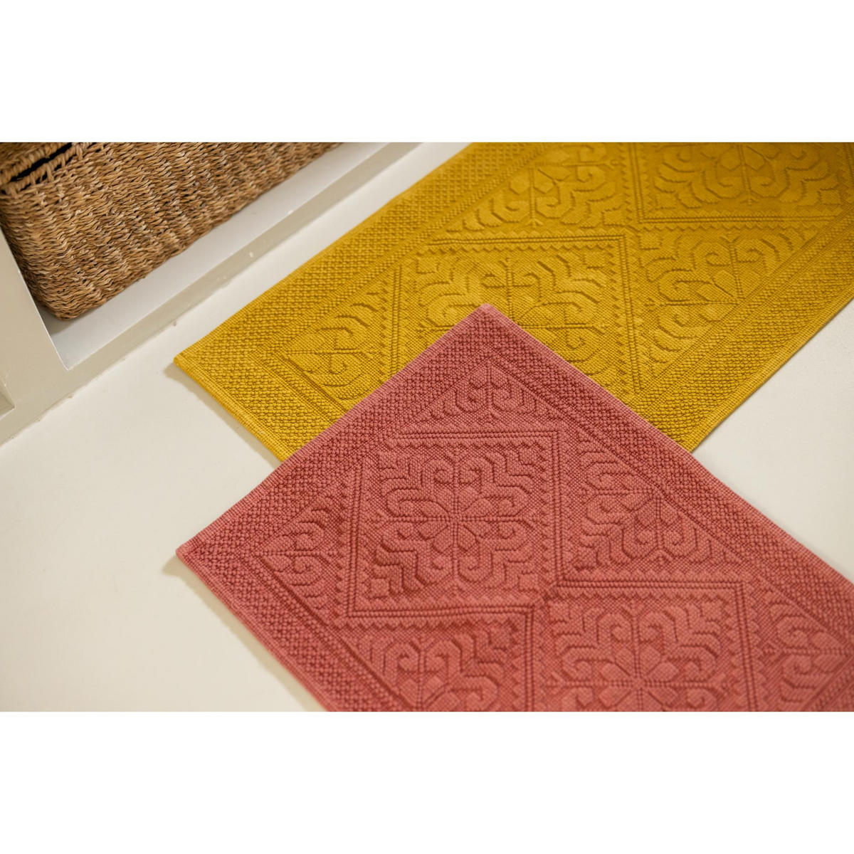 BADEMATTE Enzo sein 54 x 64 cm - Multicolor, Textil (54/64cm) - Vivaraise