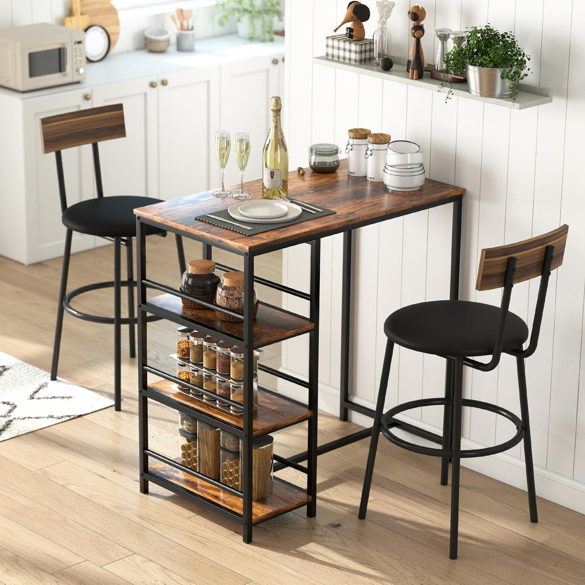 BARTISCH Rustikales Braun 1 Stück - Braun, Kunststoff (90/50/90.5cm) - GiPP