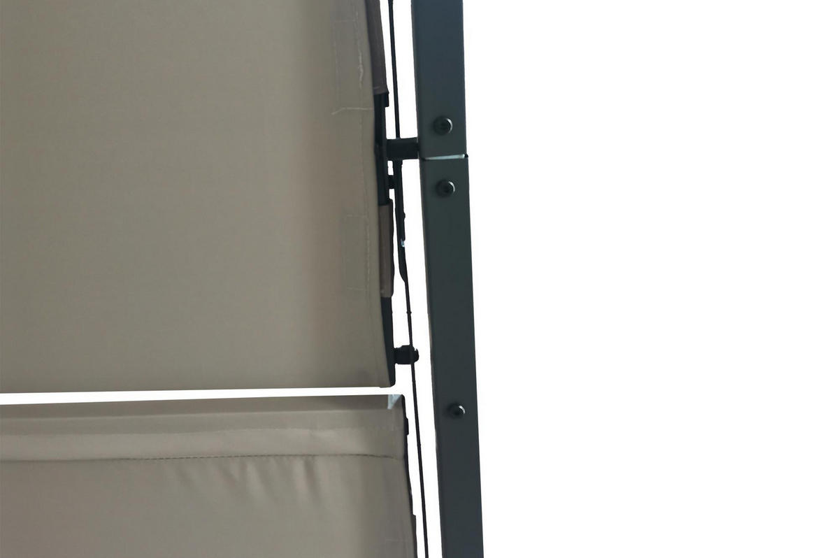 PERGOLA FREISTEHEND Bahia Beige 3m x 3m - Beige, Metall (291/220/291cm) - Cazeboo