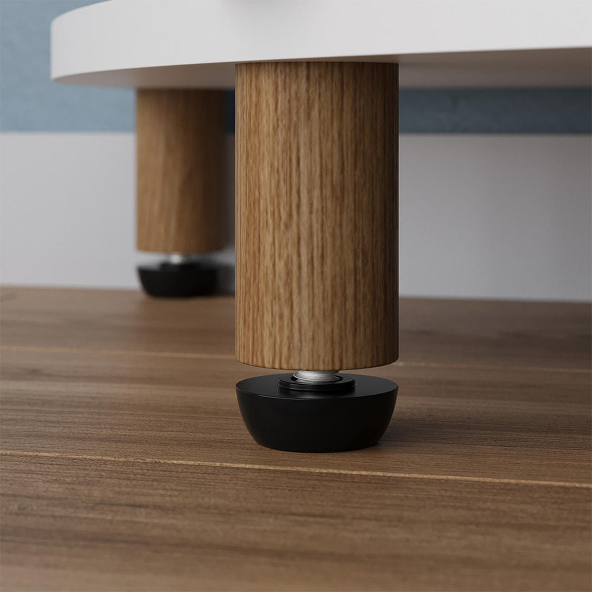 ROHOVÁ POLICE Bivio Bílá/borovice - bílá, kompozitní dřevo (29/133/29cm) - Vicco