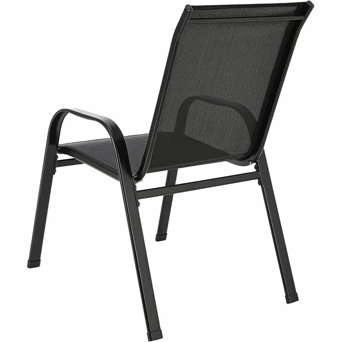 GARTENSTUHL 4er-Set Schwarz - Schwarz, Metall (91/73.5/54cm) - Kaket