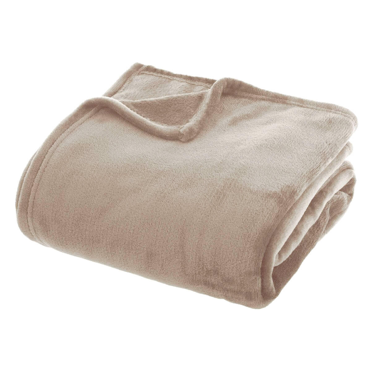 FLEECEDECKE Uni 180/230 cm - Beige, Textil (180/230cm) - Atmosphera Createur d´interieur