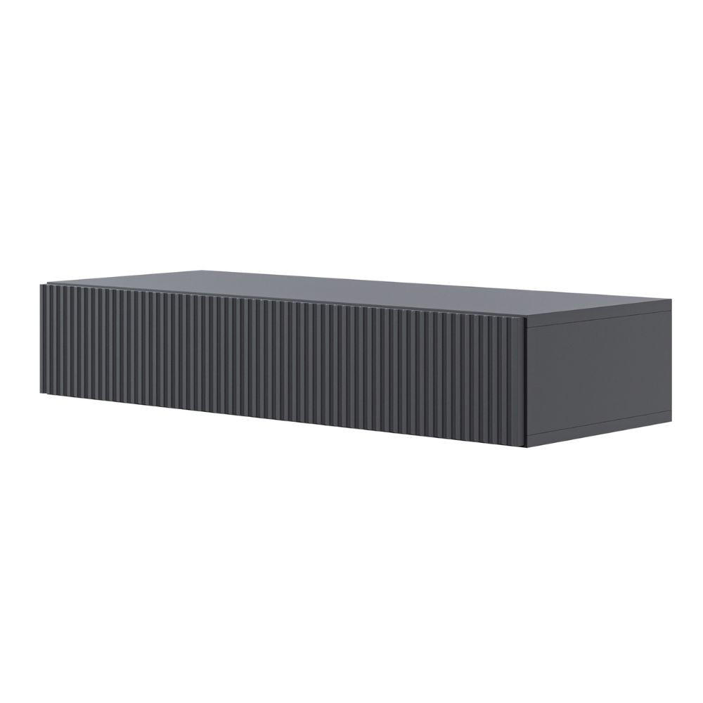 KONSOLENTISCH Veldio Schwarz 90 cm - Schwarz, Holzwerkstoff (35.6/90/17cm) - Selsey