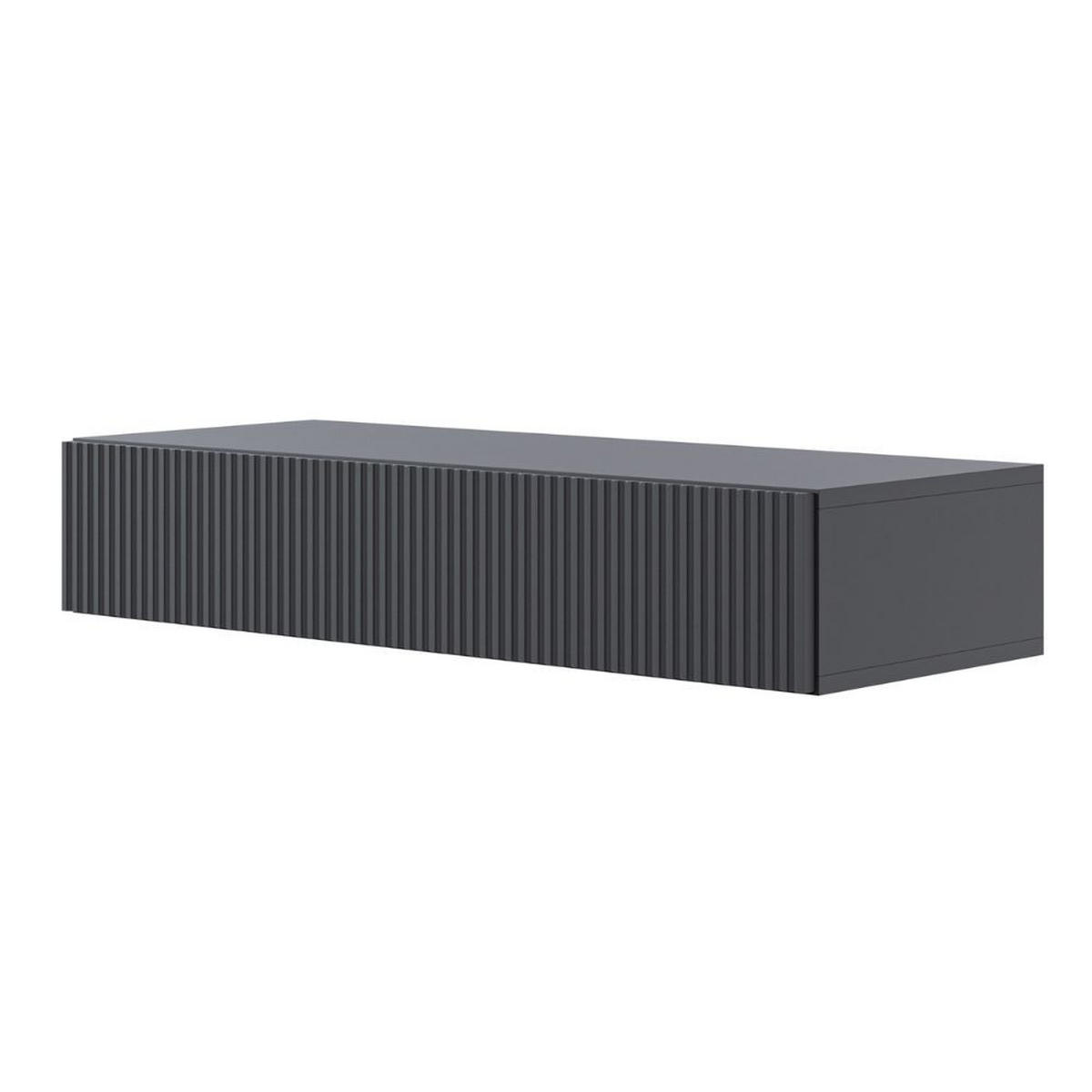 KONSOLENTISCH Veldio Schwarz 90 cm - Schwarz, Holzwerkstoff (35.6/90/17cm) - Selsey