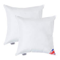 FÜLLKISSEN 2er-Set – 50/50 cm, Super-Mikrofaser - Weiß, Textil (50/50cm) - Homescapes
