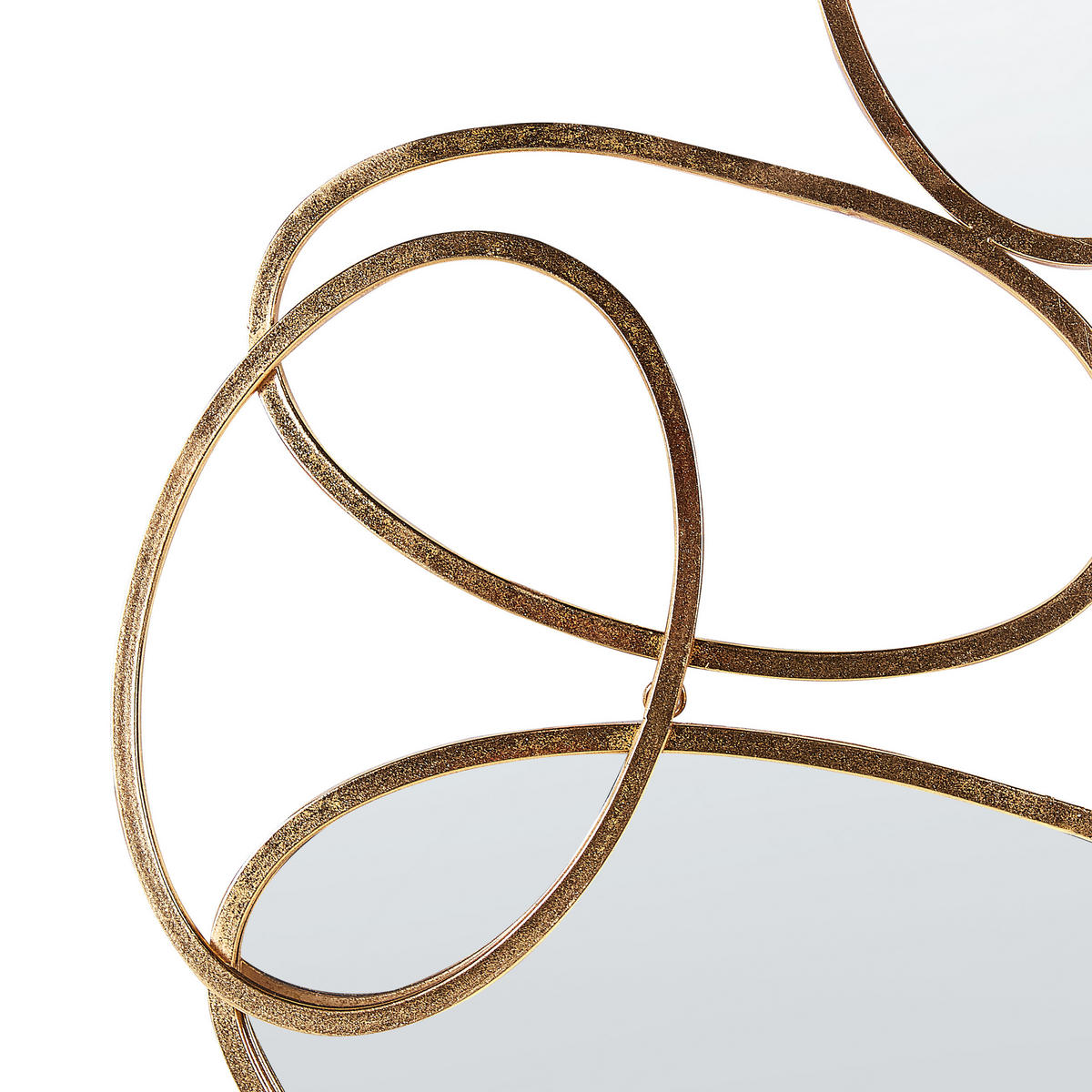 WANDSPIEGEL gold Metall 113/77 cm Decize - Goldfarben, Metall (113/77/2cm) - Beliani