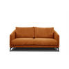 SOFA VILT 2,5-Sitzer, orange - Schwarz/Orange, Holzwerkstoff/Kunststoff (202/89/94cm) - Courtois Laville