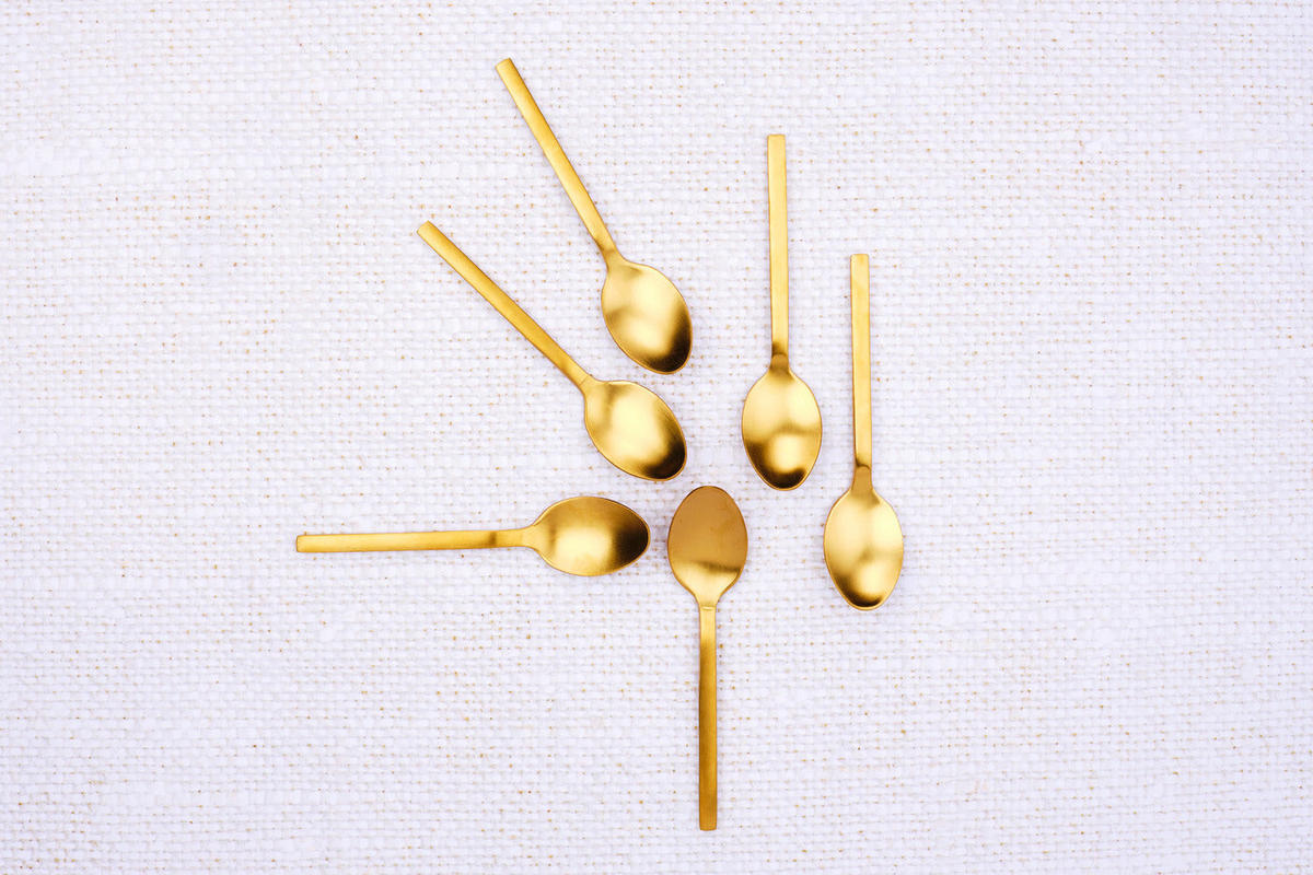 LÖFFEL 6er-Set Emund - Gold - Goldfarben, Metall - Björn