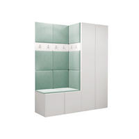 GARDEROBEN-SET Orion III - Weiß/Mintgrün, Holzwerkstoff/Kunststoff (158/186/46cm) - MIRJAN24