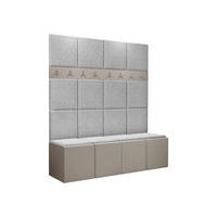 GARDEROBEN-SET Orion V - Kaschmir/Hellgrau, Holzwerkstoff/Kunststoff (168/186/46cm) - MIRJAN24