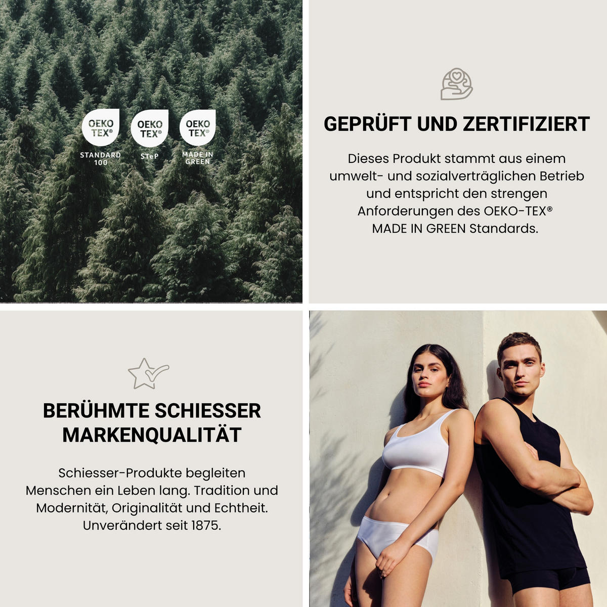 KISSENHÜLLENSET Ella - Baumwollsatin - 2-teilig - 40 x 80 cm - Cappuccino - Cappuccino, Textil (40/80cm) - SCHIESSER