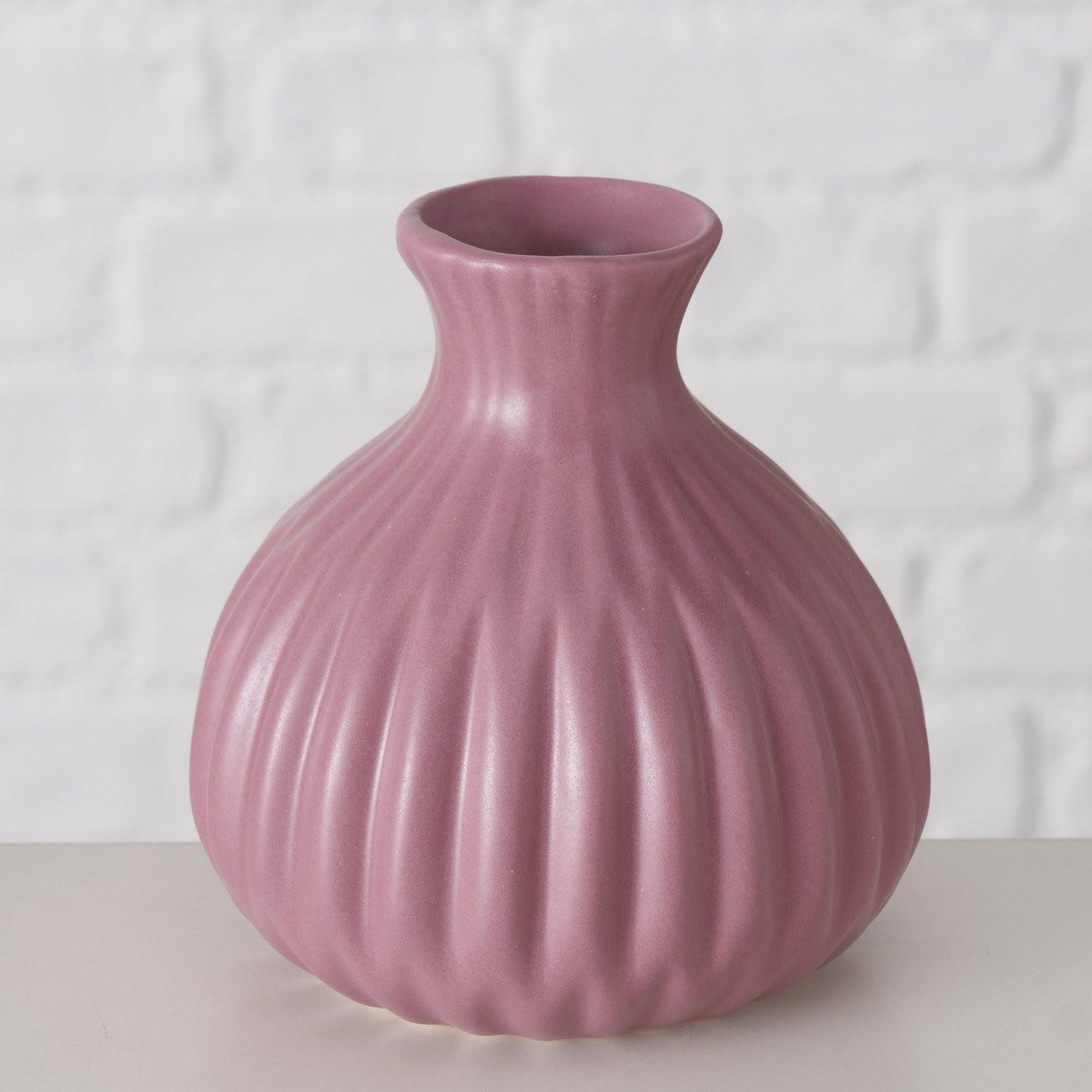 VASE Porzellan Esko 12 cm - Altrosa, Keramik (12cm) - Boltze Home