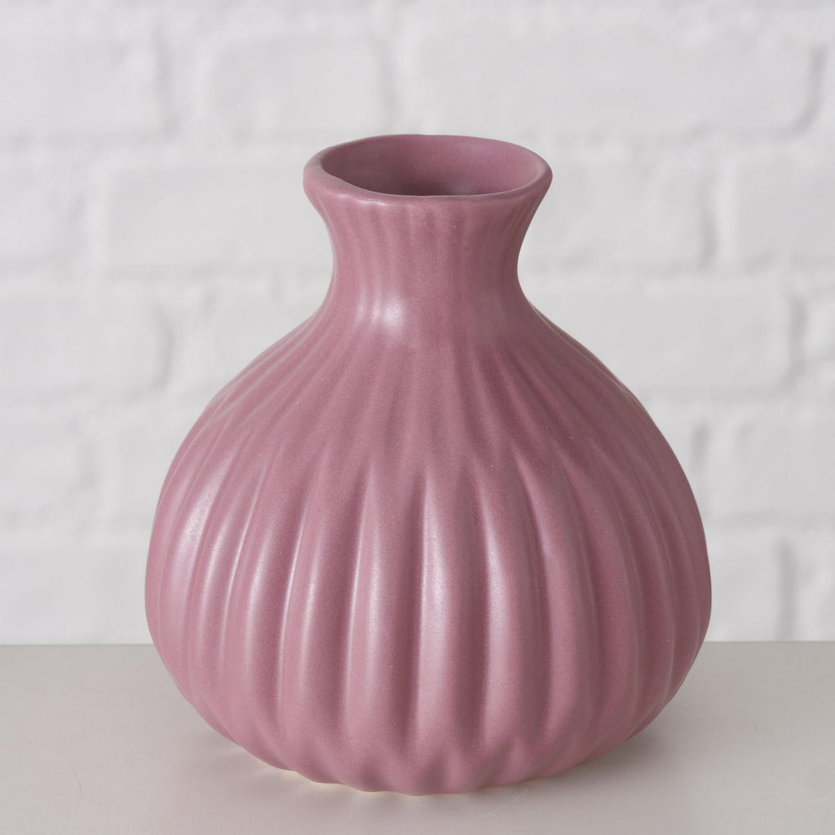 VASE Porzellan Esko 12 cm - Altrosa, Keramik (12cm) - Boltze Home