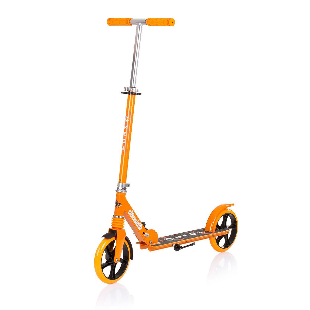 KINDERROLLER Omega orange ABEC-7 Lager verstellbar faltbar Bremse - Orange, Metall (80/34/90cm) - Chipolino