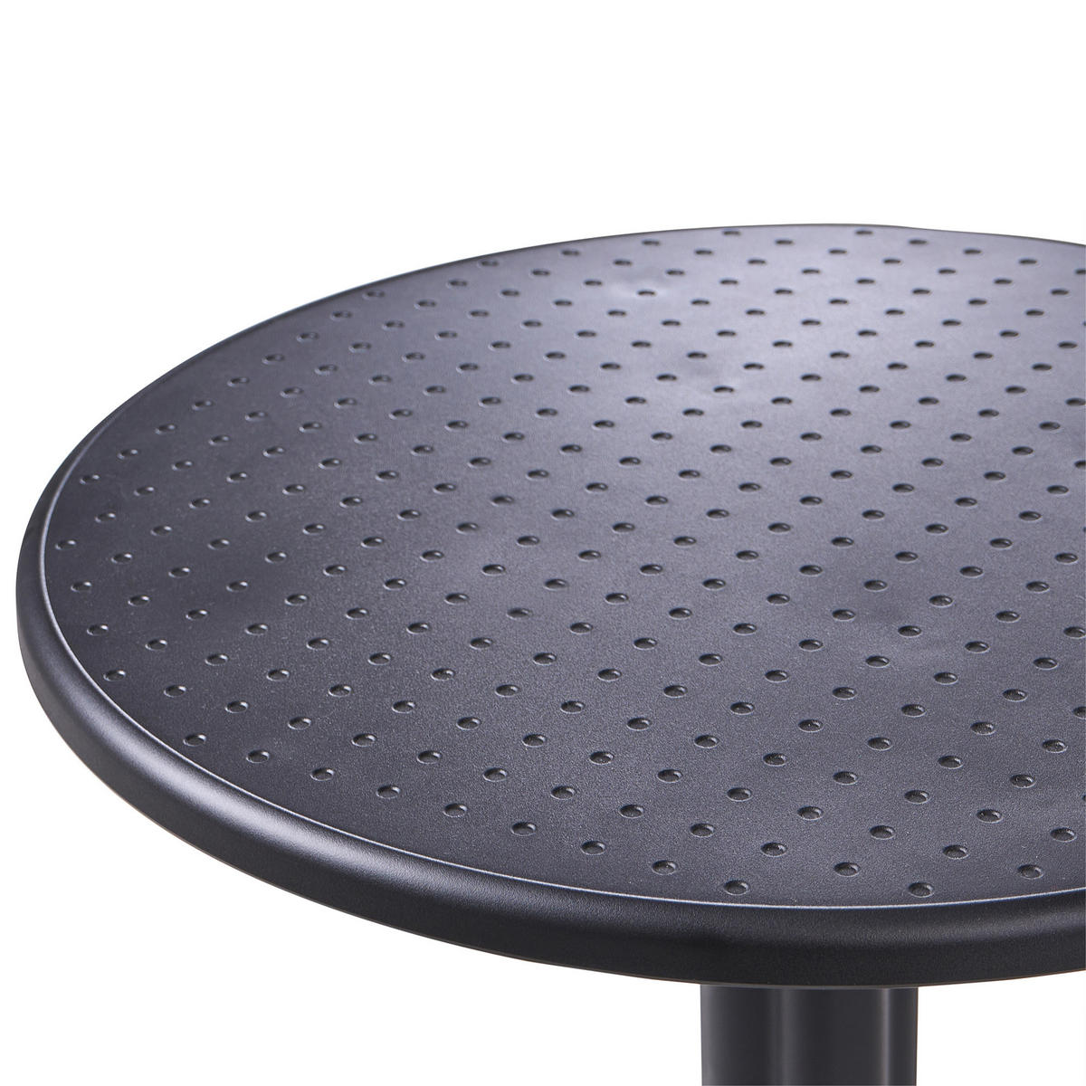 GARTEN-BARTISCH 60/60 cm Schwarz Legrena - Schwarz, Kunststoff (60/60/111cm) - Beliani