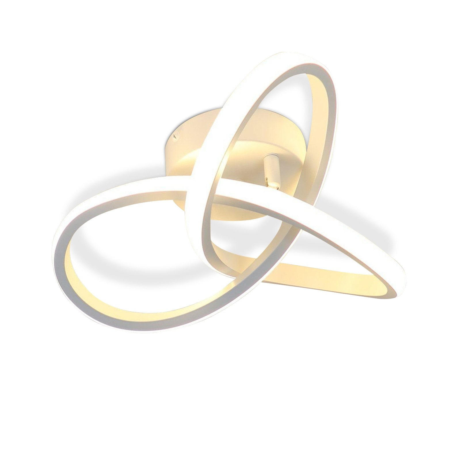 LED-DECKENLEUCHTE Luce 24/24/12cm - Weiß, Metall (24/24/12cm) - Nettlife