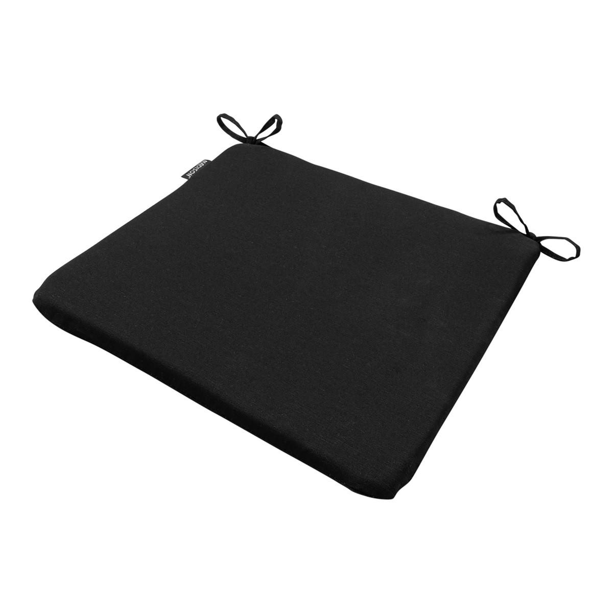 SITZKISSEN Panama 40/40 cm 4er-Set - Schwarz, Textil (40/4/40cm) - Madison