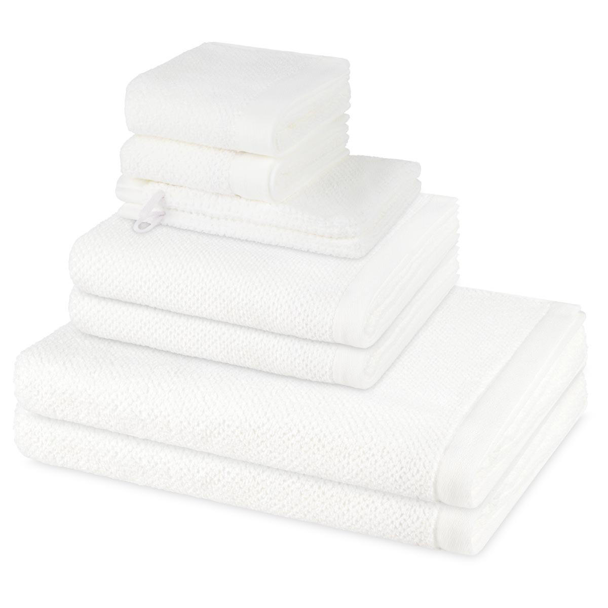 FROTTIERSET Bliss 8-teilig - Weiß, Textil (50/100cm) - MÖVE