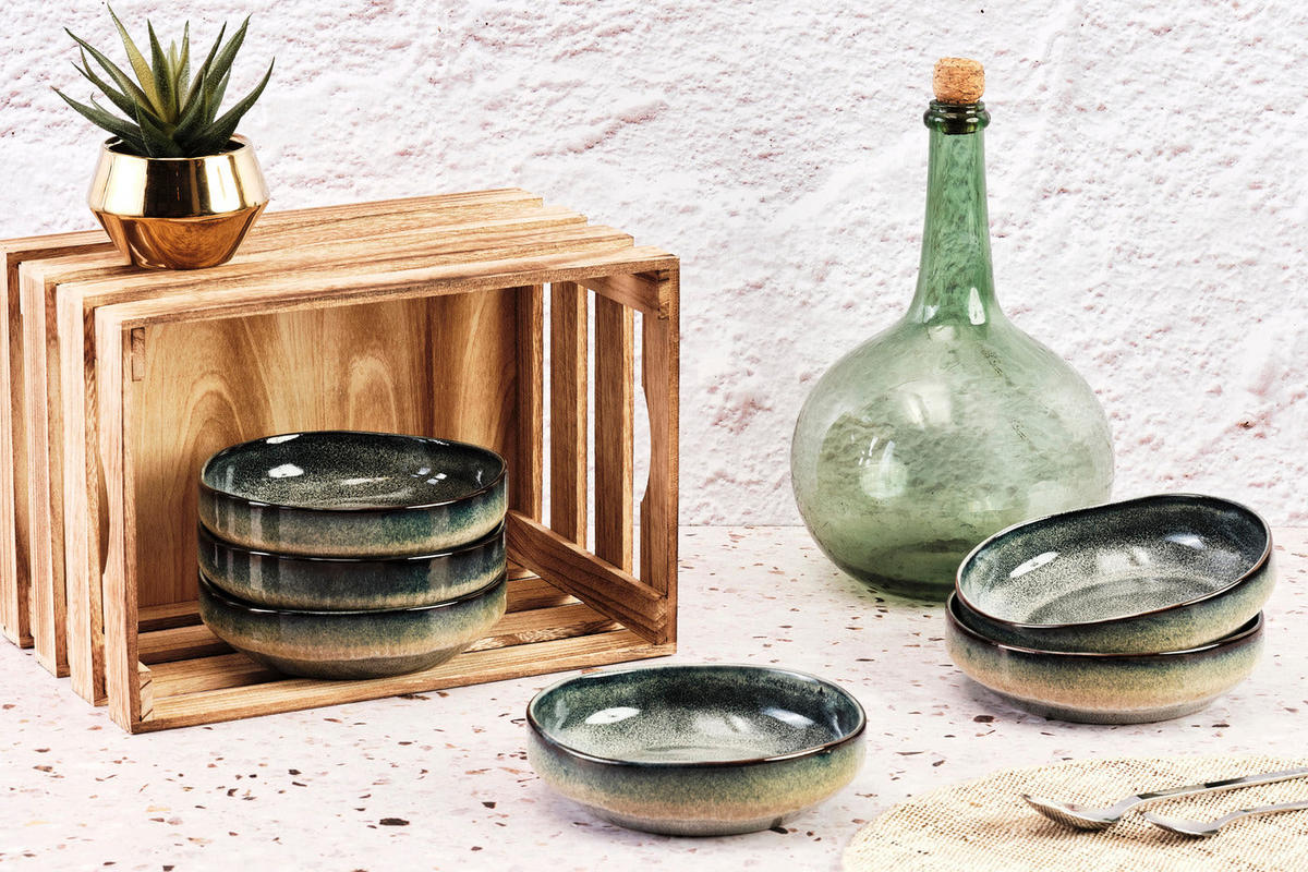 SCHALEN Genesis Ø17cm - 6er-Set - Erde - Grau, Keramik (17cm) - Björn