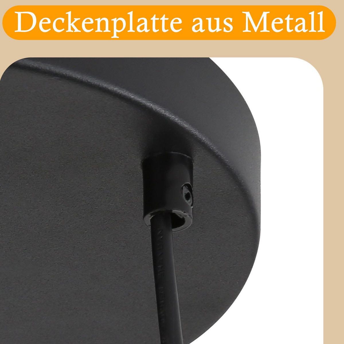HÄNGELEUCHTE Marren 30/5/143 cm - Schwarz, Metall (5/30/143cm) - Nettlife