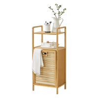 WÄSCHEREGAL Rendalen - Naturfarben, Holz (40/95/30cm) - [en.casa]