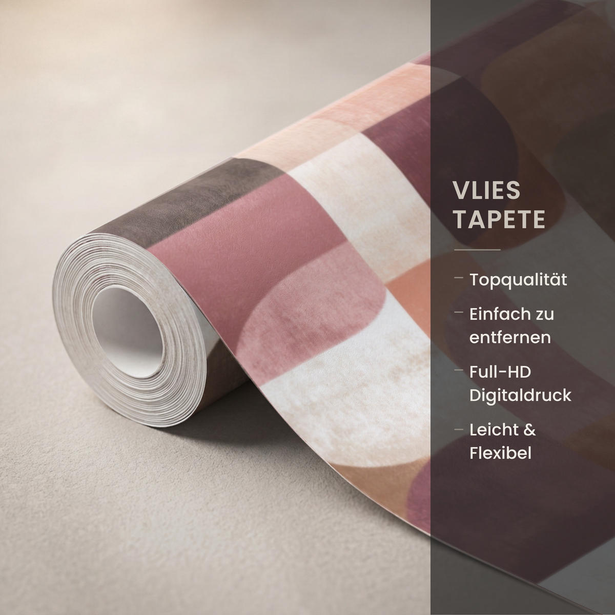 TAPETE - Geometrie - Modern - Retro - 100x200 cm - Multicolor, Papier (100/200cm) - OnlyWow