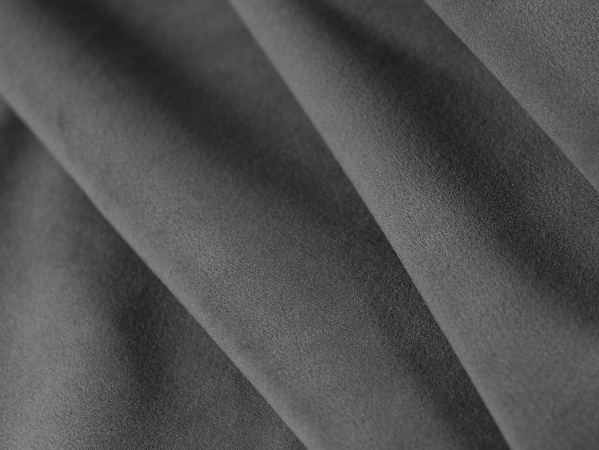 PANORAMASOFA Mamaia aus Samt hellgrau 6 Sitzplätze - Hellgrau, Textil (185/75/383cm) - Micadoni