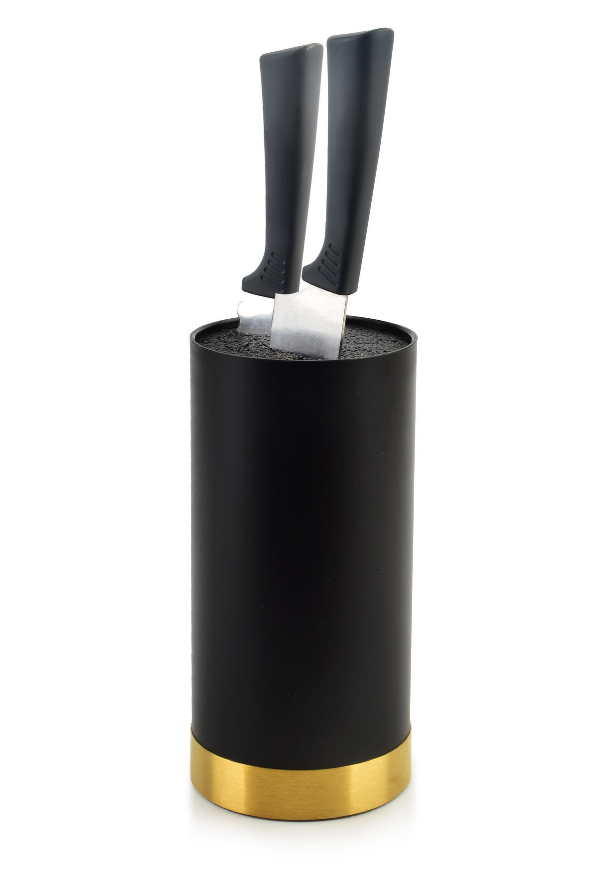 MESSERBLOCK Basic Kitchen Schwarz 11/11/22.5 cm Kunstoff - Schwarz, Kunststoff (11/22.5/11cm) - Mondex