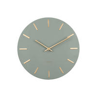 WANDUHR Grün 30x30cm - Grün, Metall (30/30/4cm) - ONZENO