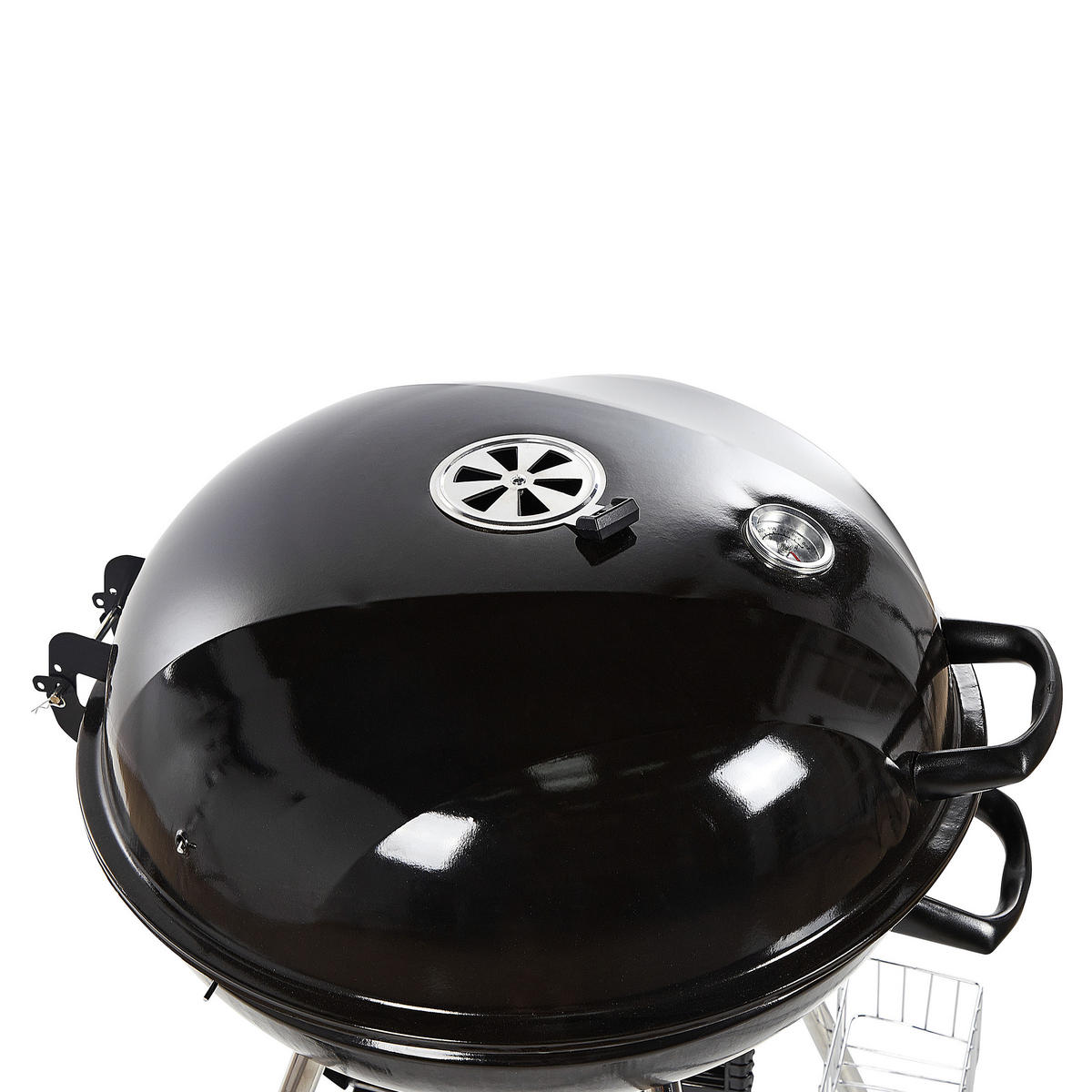 HOLZKOHLE-KUGELGRILL Stah schwarz Marapi - Schwarz, Metall (59/92/58cm)