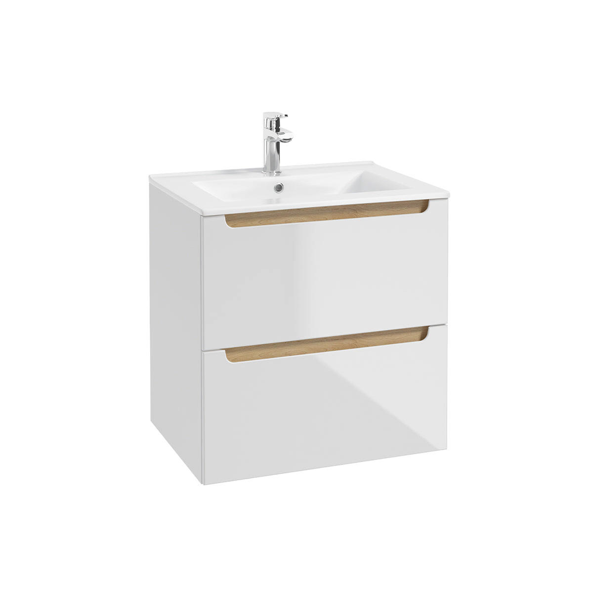 WASCHTISCH 60cm Livia Weiß - Weiß, Holzwerkstoff (60/60/45cm) - Petits-meubles